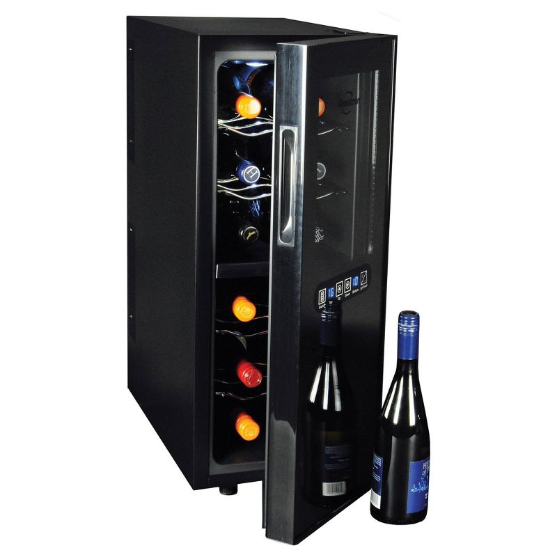 Koolatron 12-Bottle Dual-Zone Wine Cooler - Black