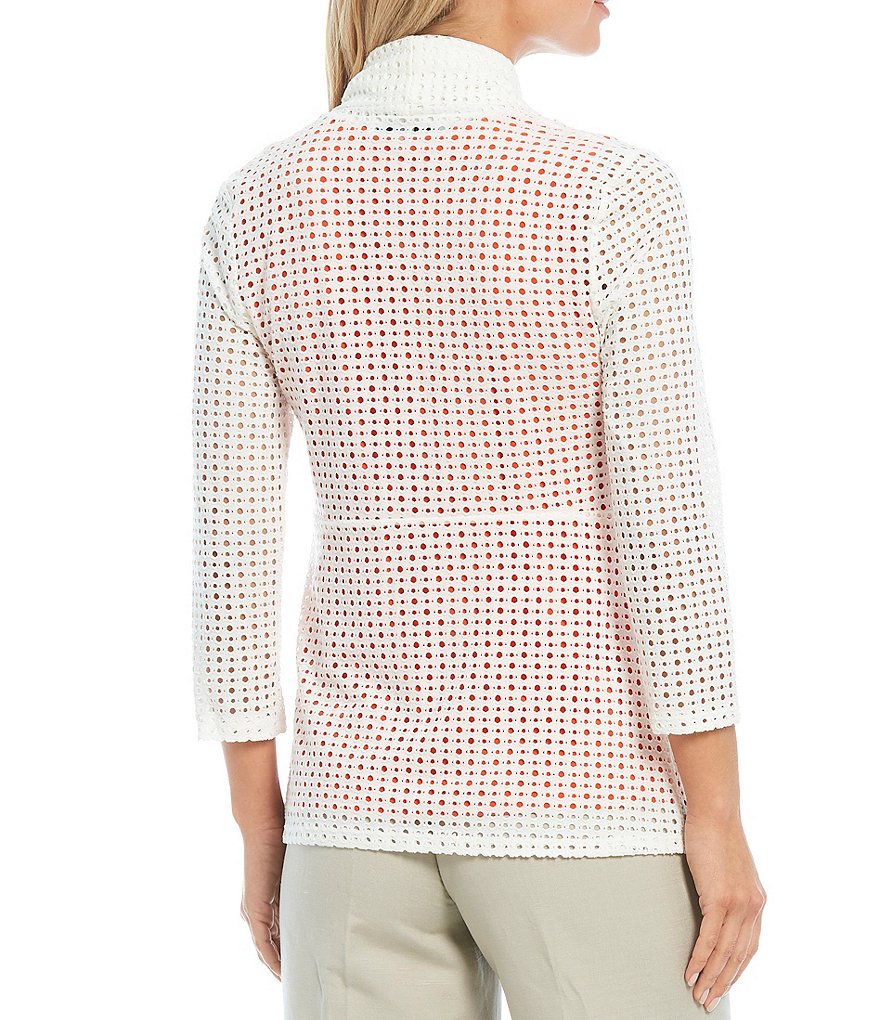 Tahari ASL Charmeuse Solid Blouse
