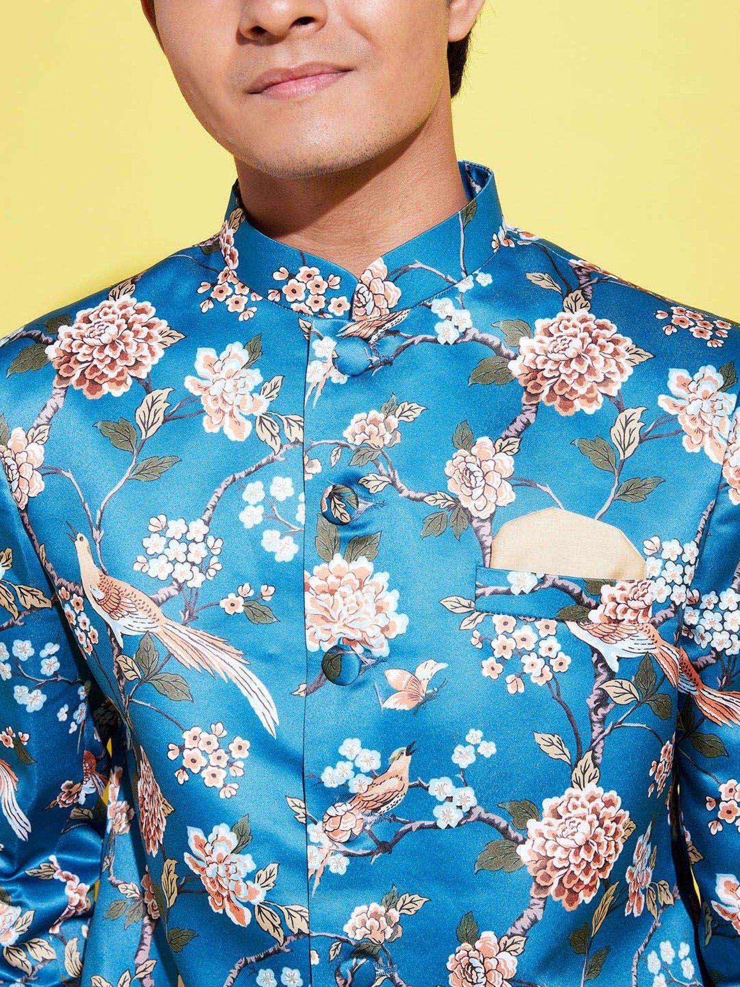 AJ Dezines Kids Black Embellished Full Sleeves Sherwani with Pants