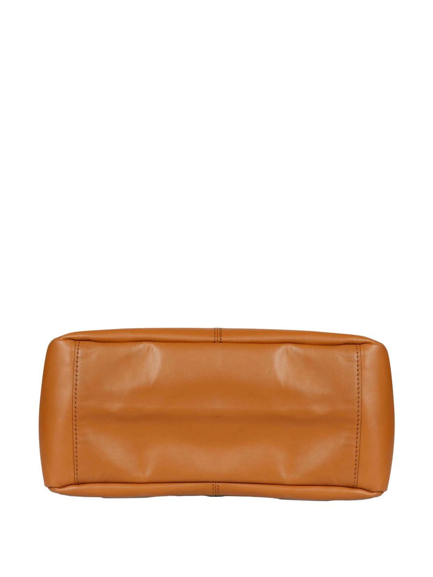 Saint G Tan Solid Medium Shoulder Handbag