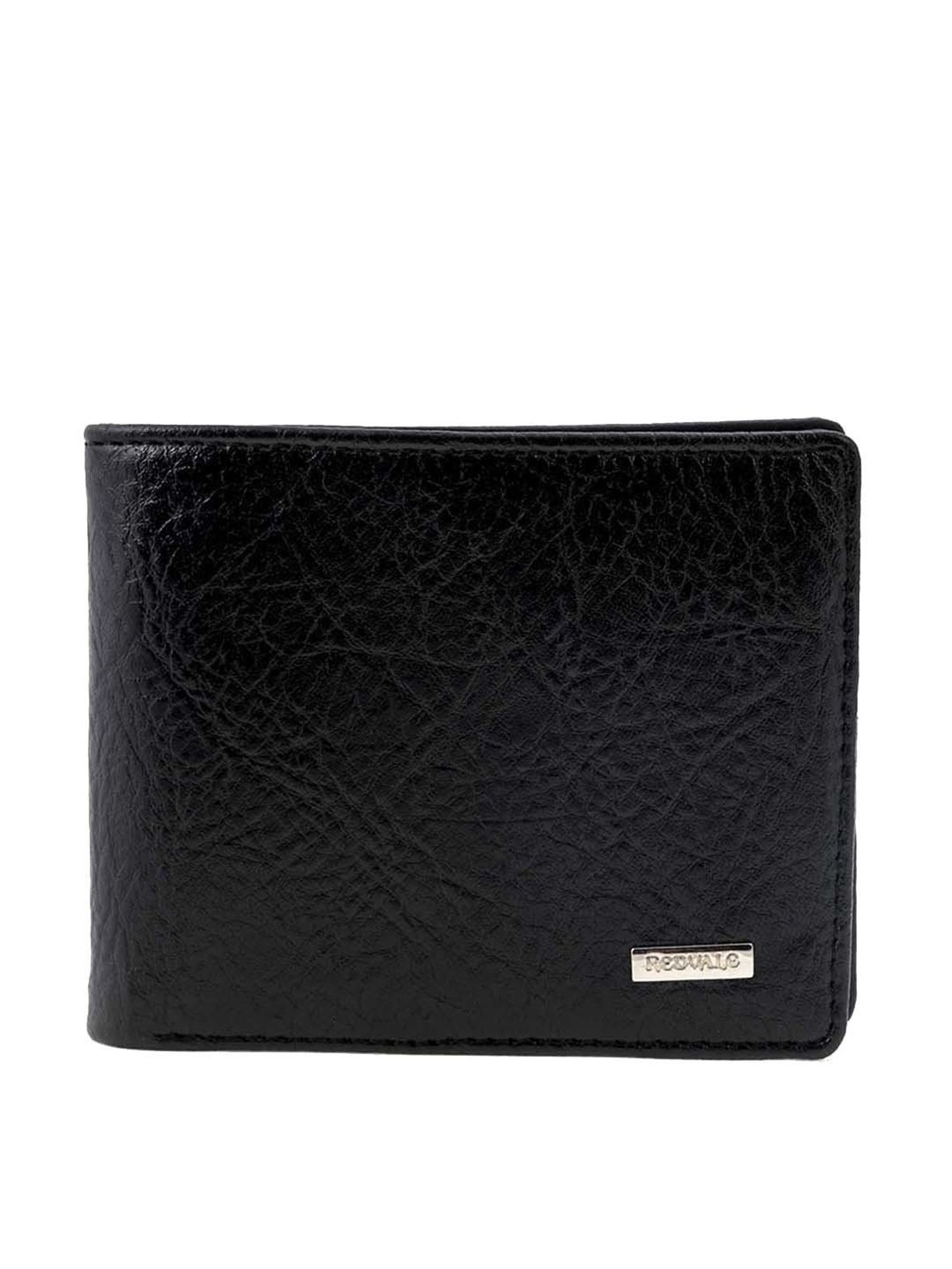 REDVALE Black Casual Bi-Fold Wallet for Men