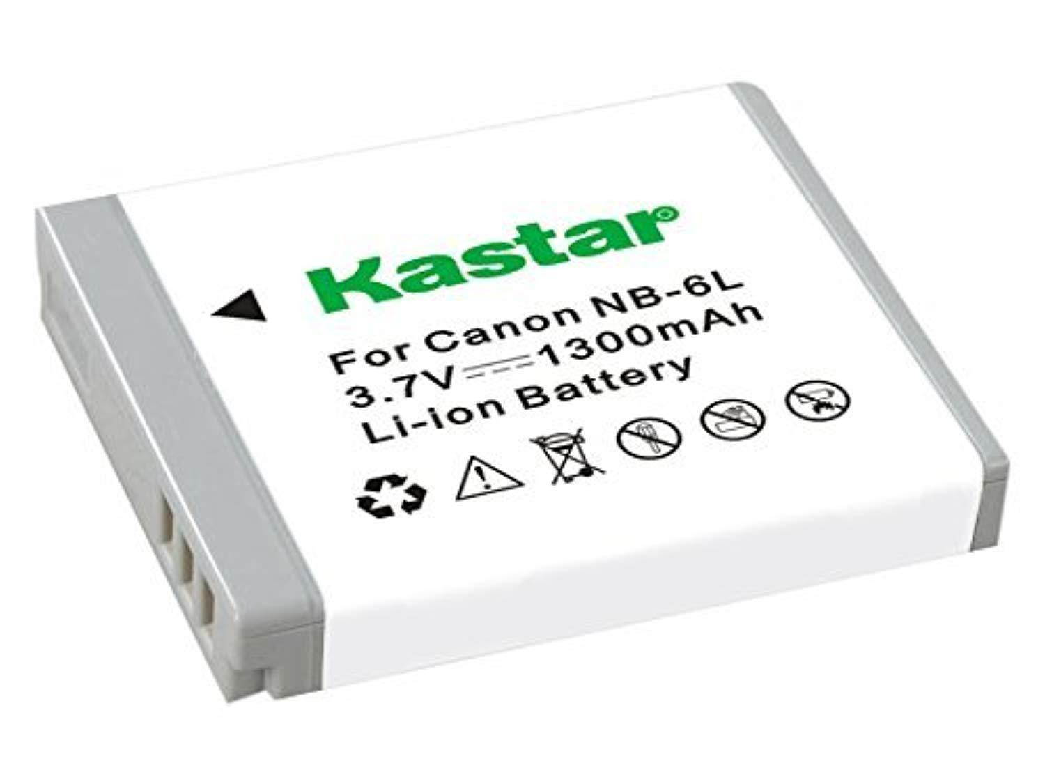 Kastar Battery (1-Pack) for Canon NB-6L, CB-2LY work with Canon PowerShot D10, D20, ELPH 500 HS, S90, S95, S120, SD770 IS, SD980 IS, SD1200 IS, SD1300 IS, SD3500 IS, SD4000 IS, SX170 IS, SX240 HS, SX2