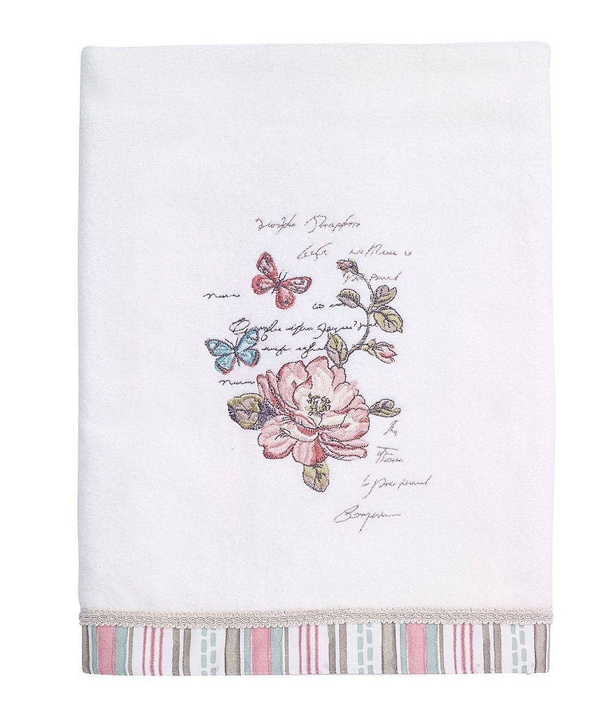 Avanti Linens Butterfly Garden Cotton Bath Towels