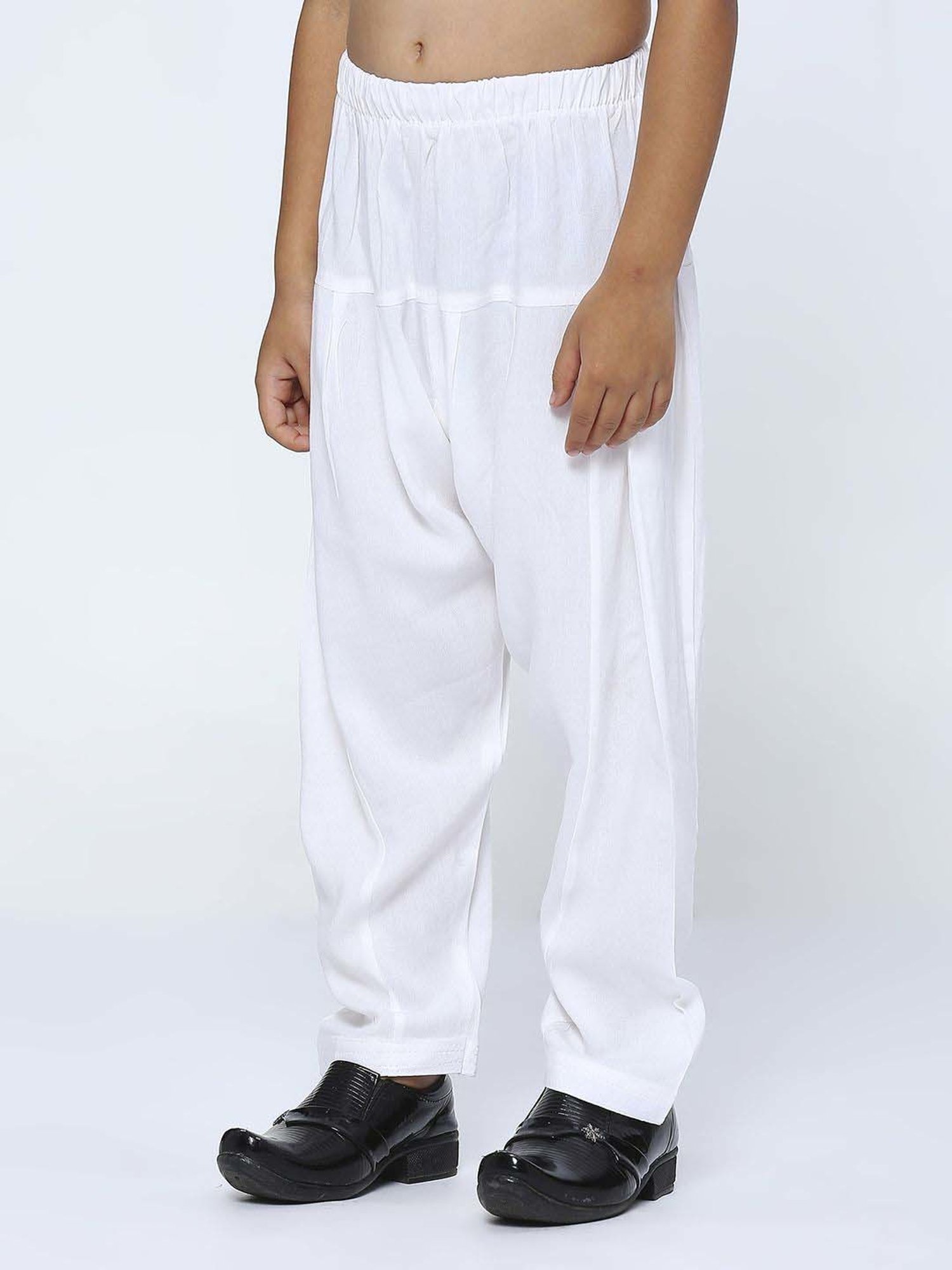 Kids Island Boys Blue & White Printed Full Sleeves Kurta Set