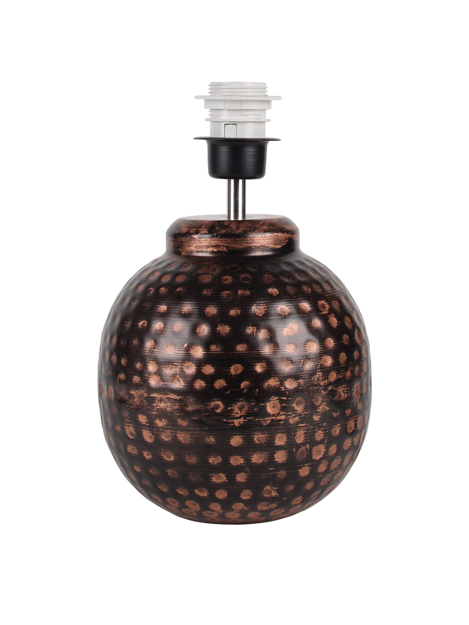 Homesake Black Hammered Oil-Rubbed Bronze Metal Table Lamp