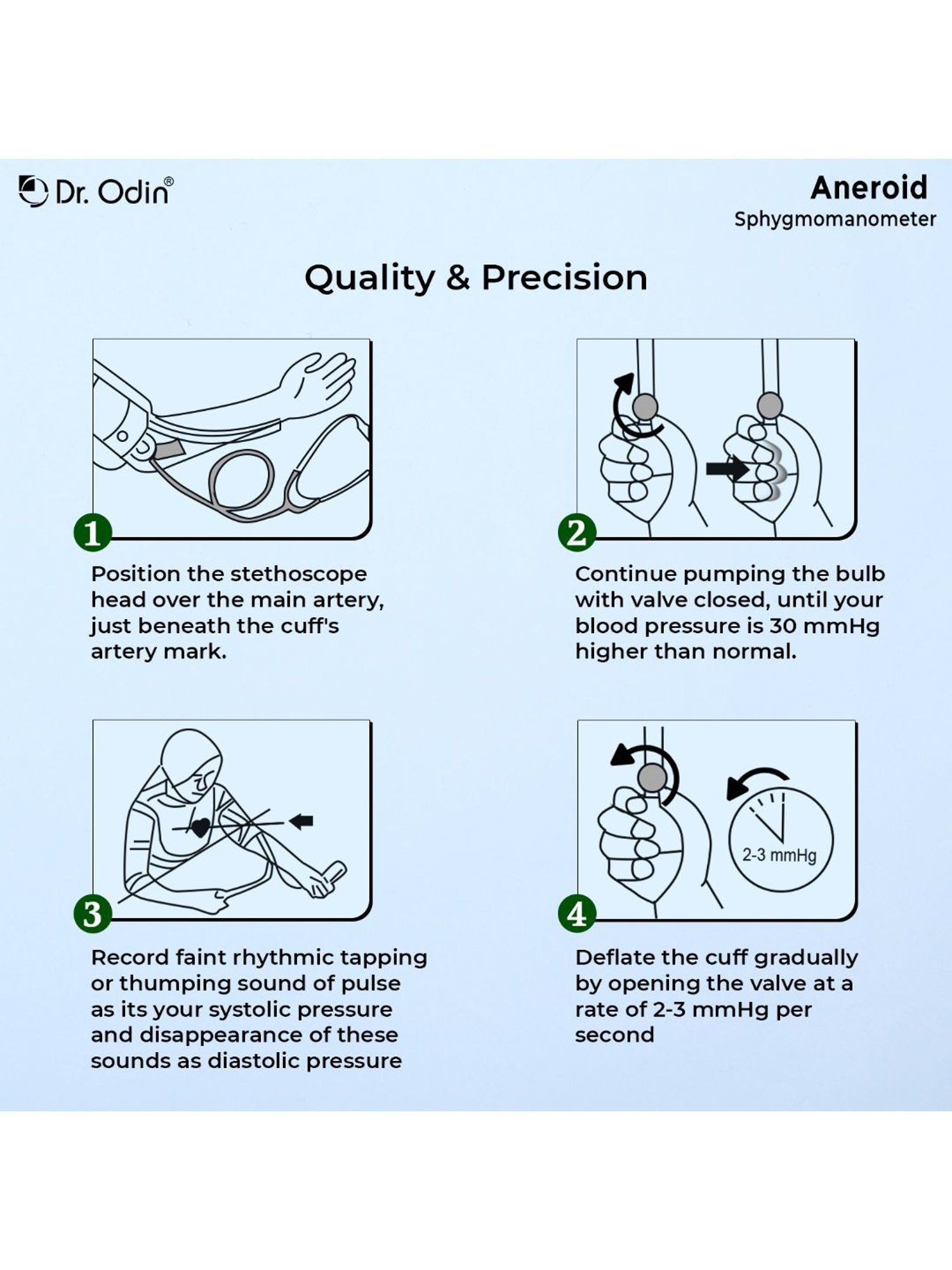 Dr. Odin OD-50A Sphygmomanometer (Black)