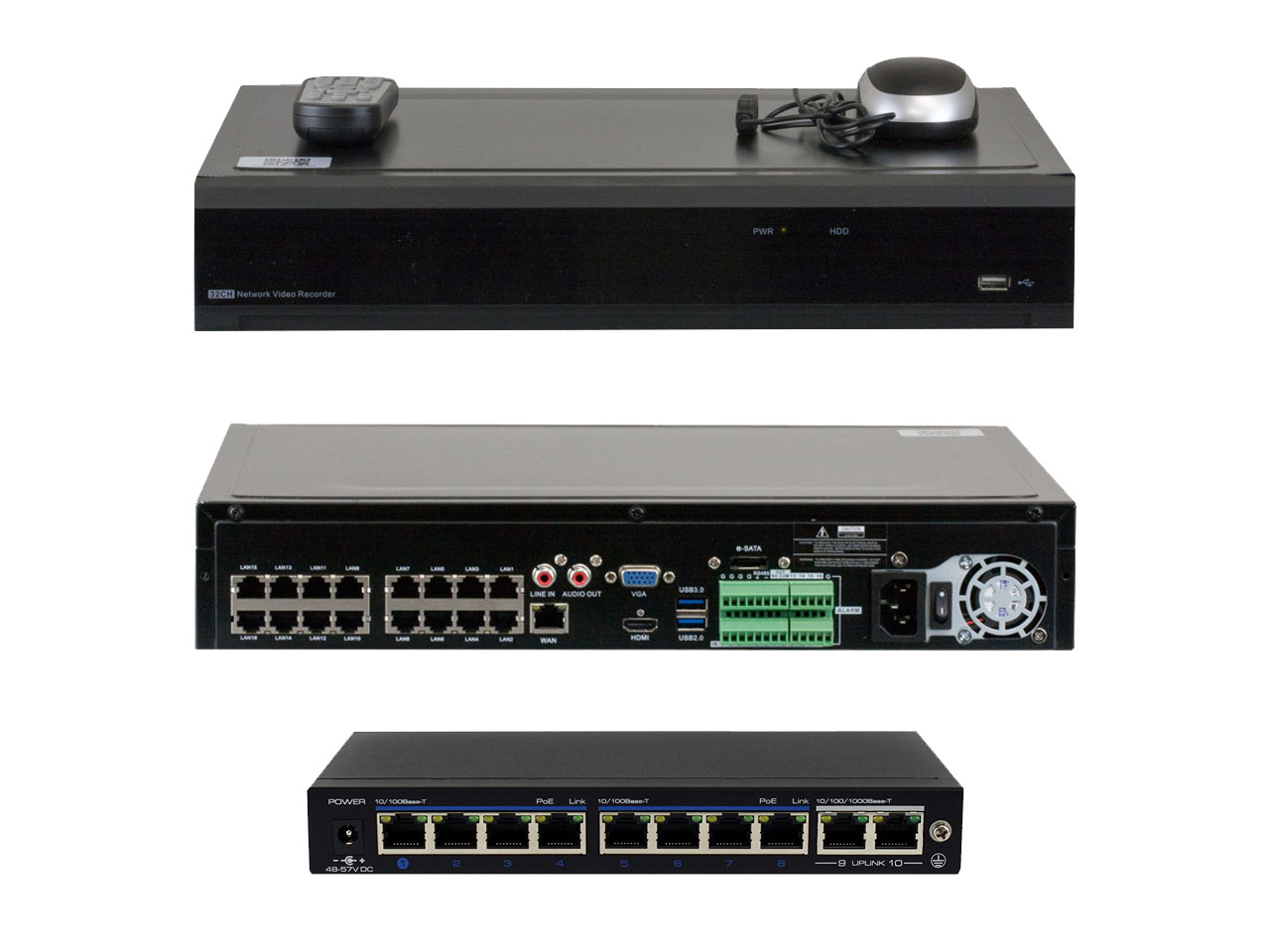 GW 16 Channel H.265 4K NVR 5-Megapixel (2592 x 1520) 4X Optical Zoom Network Video Security System, 16pcs 5MP 1920p 2.8-12mm Motorized Zoom POE Weatherproof Bullet IP Cameras, 120ft Night Vision