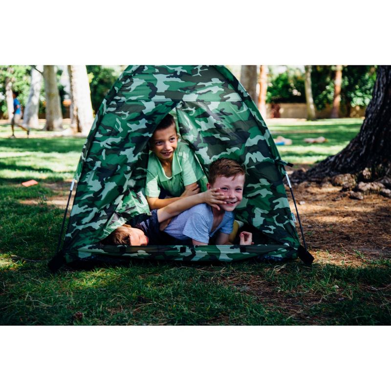 Pacific Play Tents Kids Green Camo Camping Kit