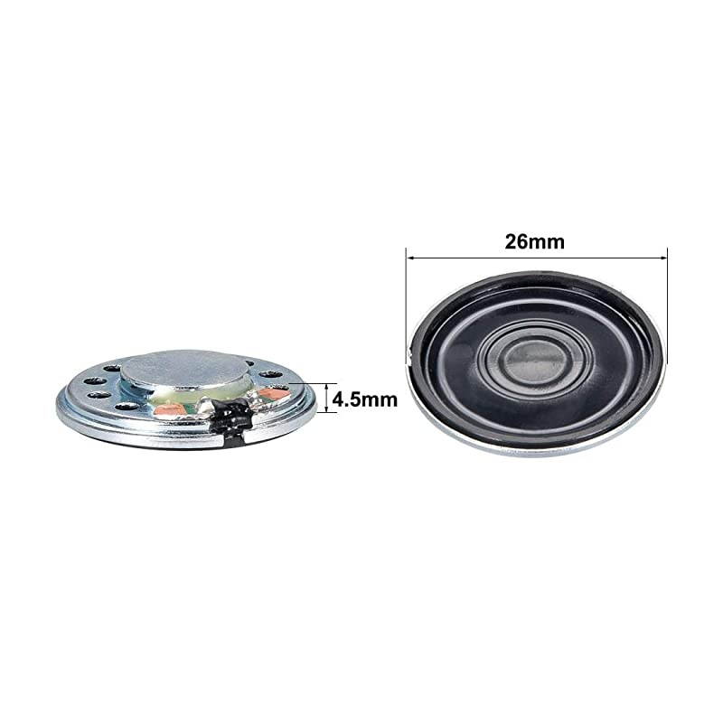 0.5W 8 Ohm DIY Speaker 26mm Round Shape Replacement Loudspeaker 2pcs