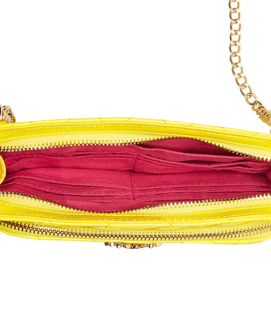 Betsey Johnson Patent Brights Quilted Crossbody Bag