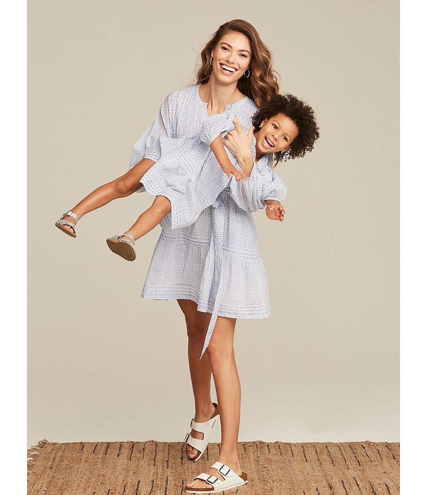 Roller Rabbit Family Matching Surry Nydia Balloon Sleeve Cotton Shift Dress