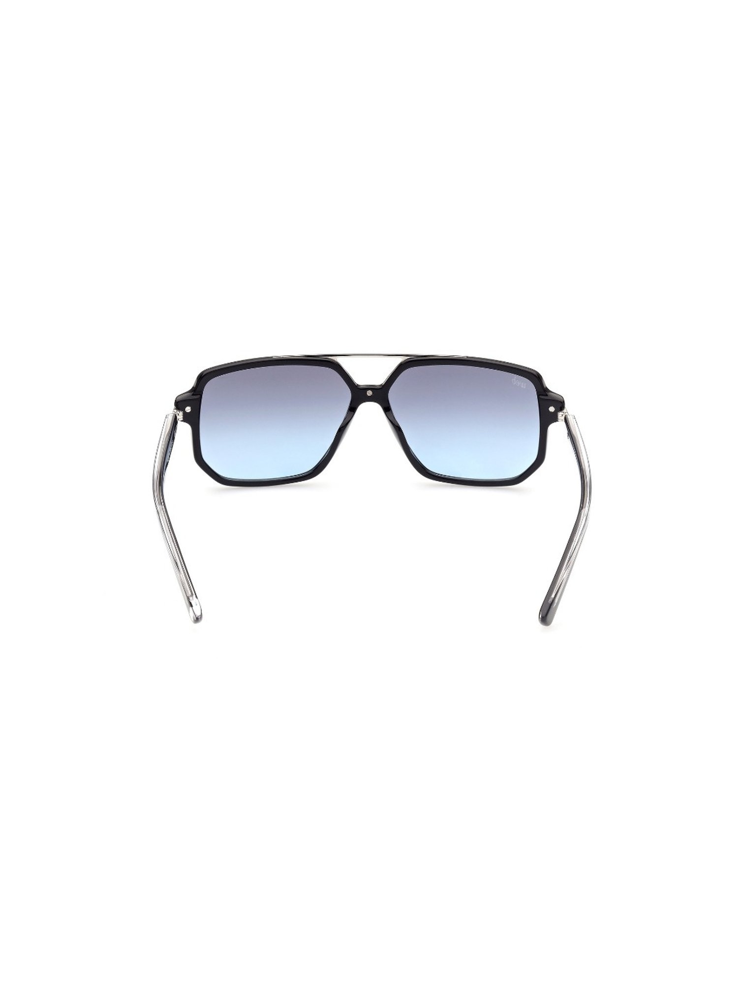 Web Eyewear Blue Rectangular Sunglasses for Men Designed in Italy