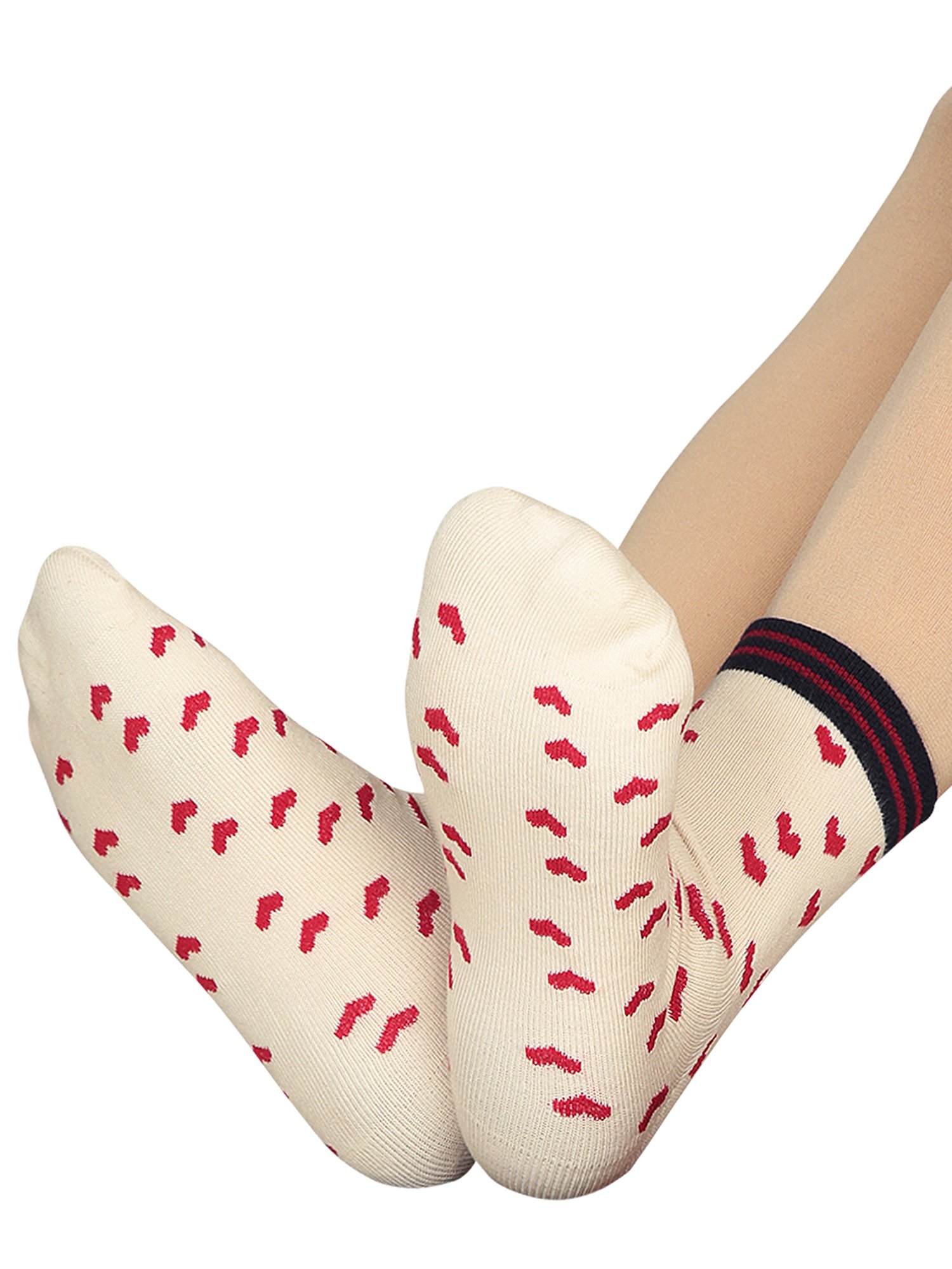 Women's 3pk Sheer Dot and Opaque Trouser Socks - A New Day™ Black 4-10