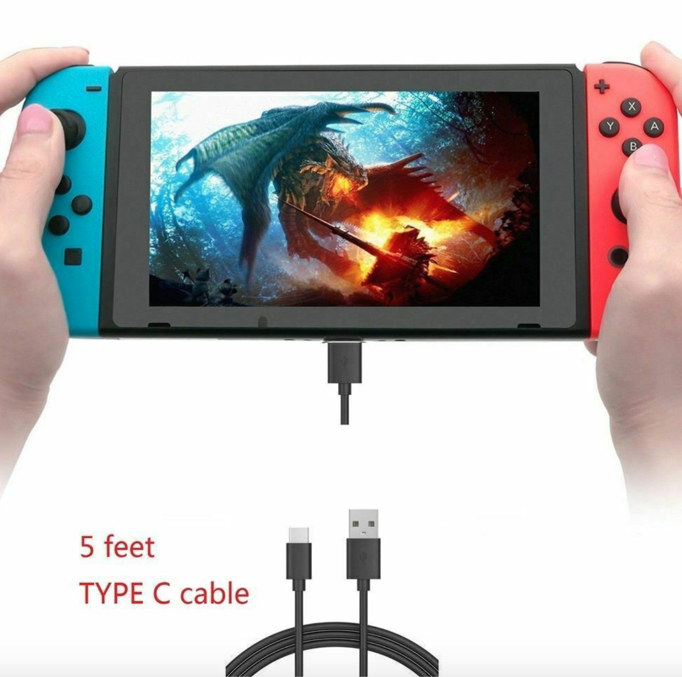 Accessories Case Bag+Shell Cover+Charging Cable+Protector for Nintendo Switch