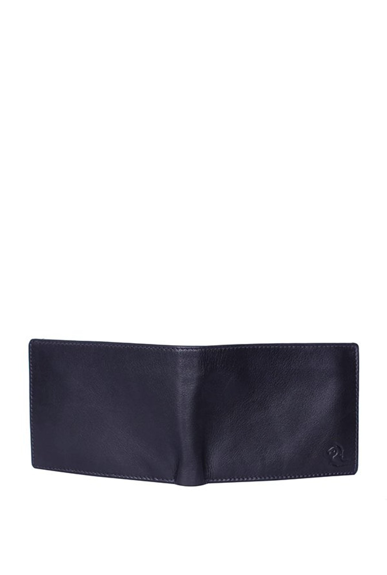 Kara Black Solid Leather Bi-Fold Wallet