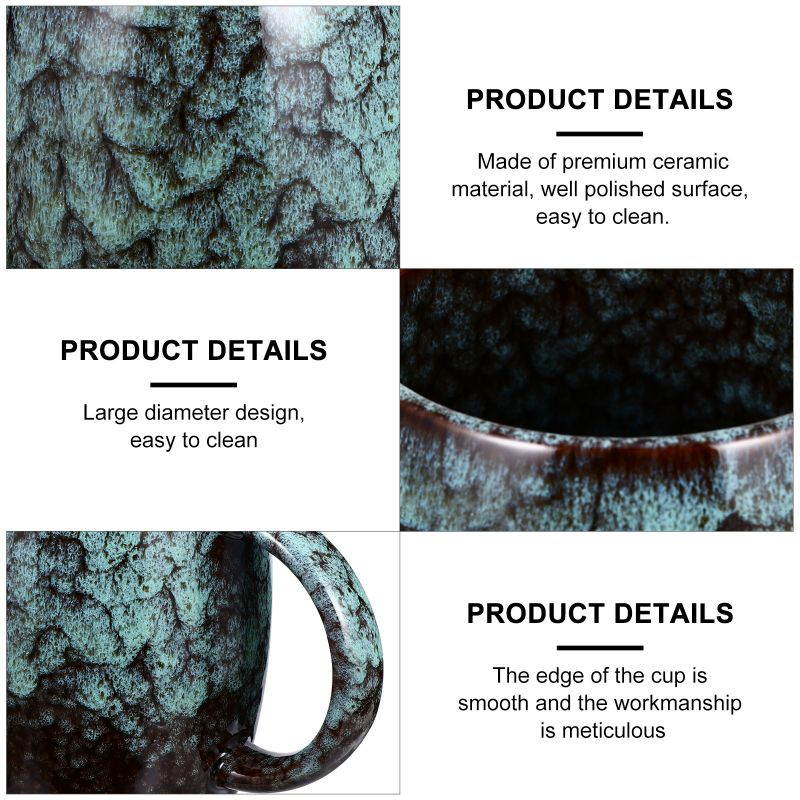 Retro Water Mug Practical Office Ceramic Cup Household Coffee Cup Water Cup