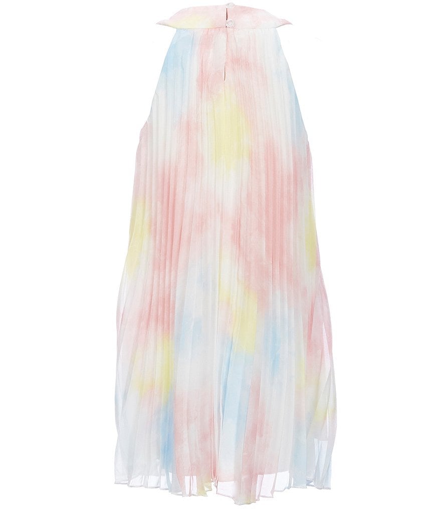 Rare Editions Big Girls 7-16 Tie-Dye Pleated Shift Dress