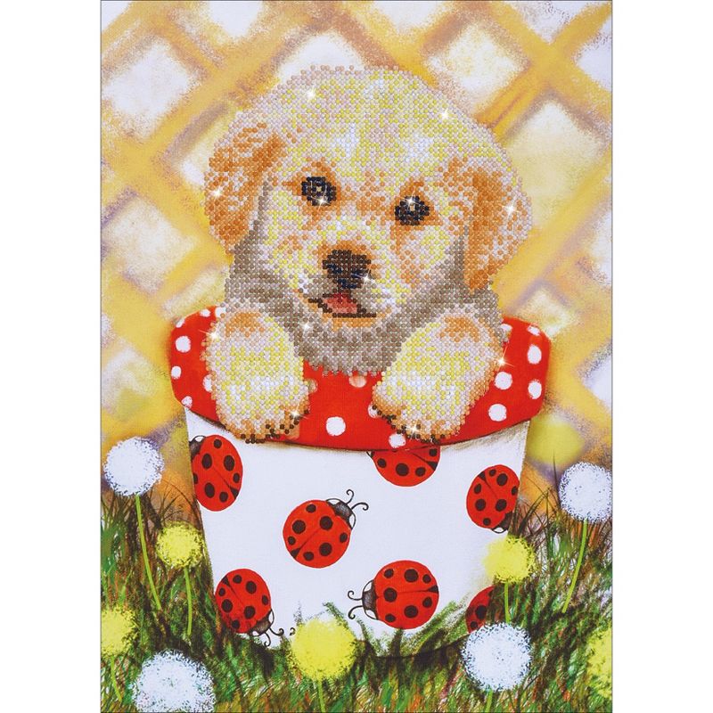 Diamond Dotz Diamond Embroidery Facet Art Kit 15"X19.5"-Pup In Pot