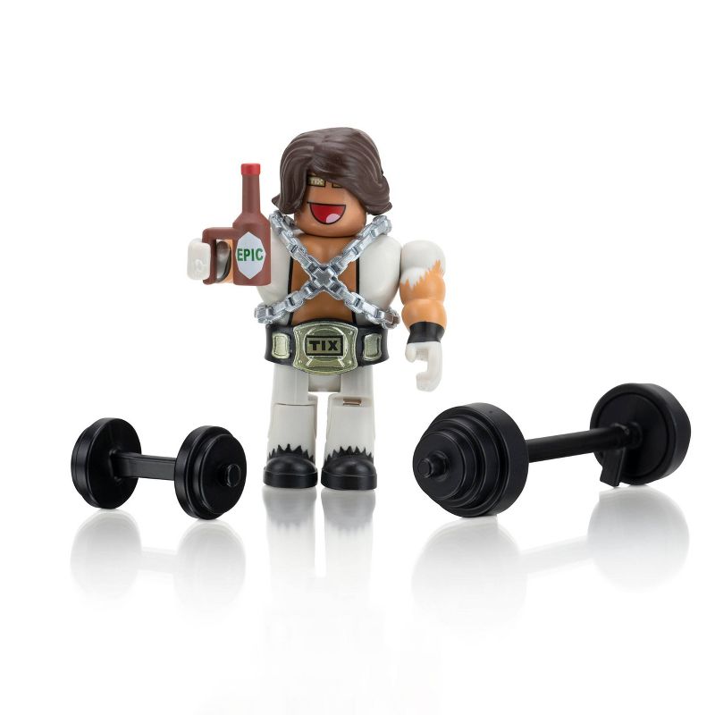Roblox Avatar Shop Series Collection - Tix, Flex, and Epic Pecs Figure Pack (Includes Exclusive Virtual Item)