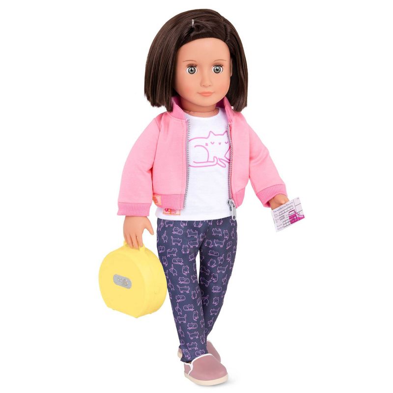 Our Generation Meow on the Move with Luggage Travel Outfit for 18" Dolls