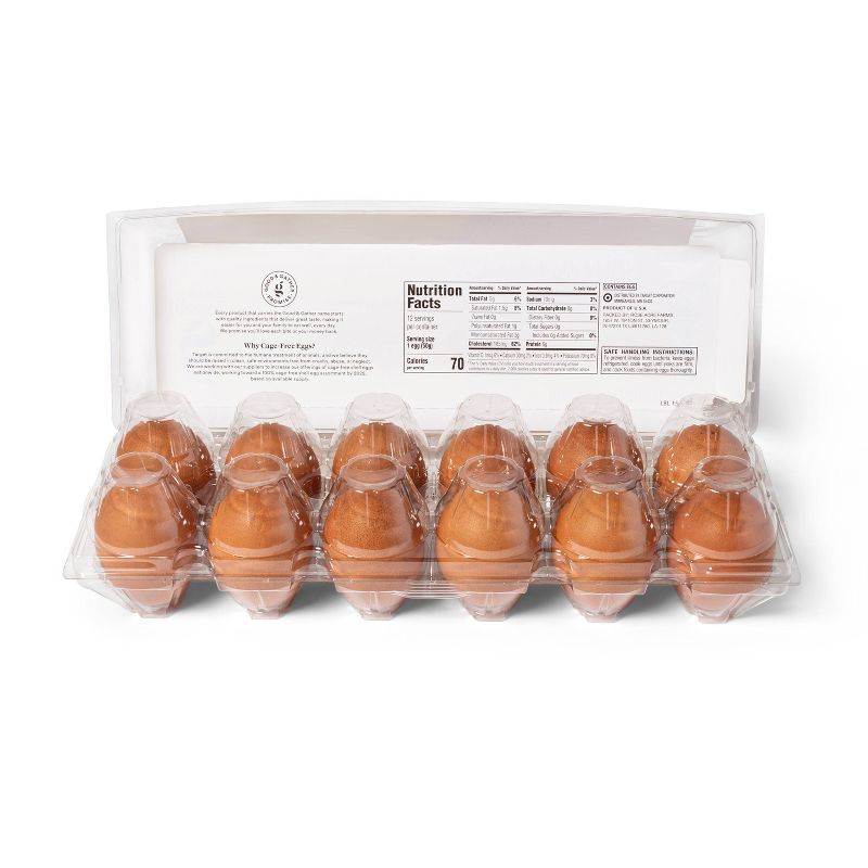 Oakdell Cage-Free Grade A Large Brown Eggs - 12ct