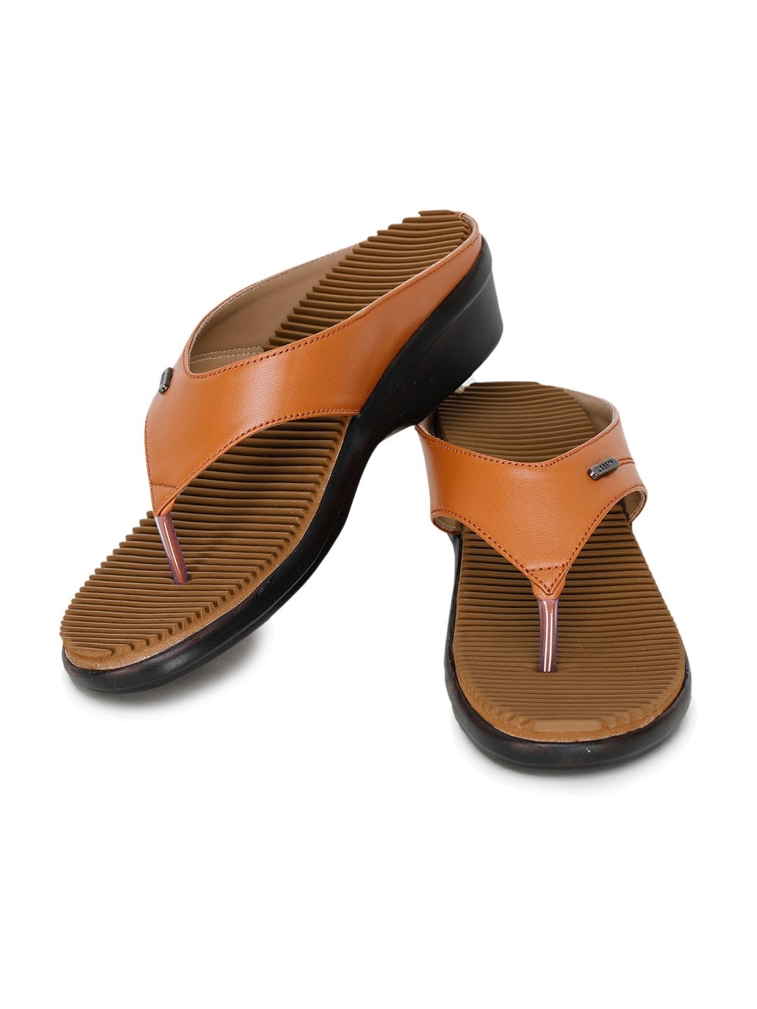 Liberty Women's Tan Thong Wedges