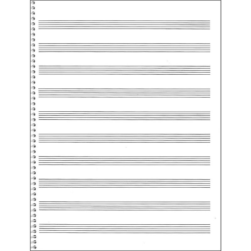 Music Sales Passantino Spiral Book #74 64 Pages, 10 Stave, 9 X 12