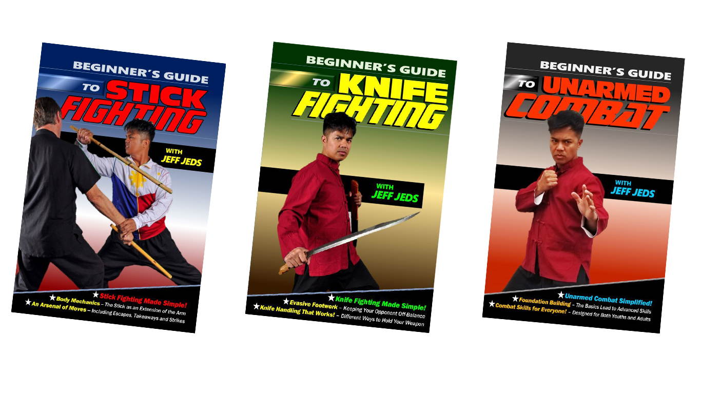 3 DVD Set Beginners Guide to Modern Martial Arts Stick Knife Unarmed- Jeff Jeds