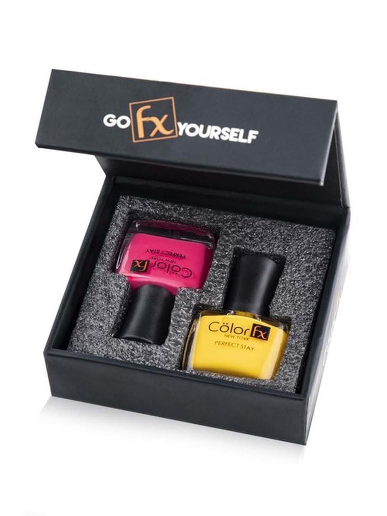 Color Fx Non Toxic Nail Polish Gift Set of 2 Yellow & Pink