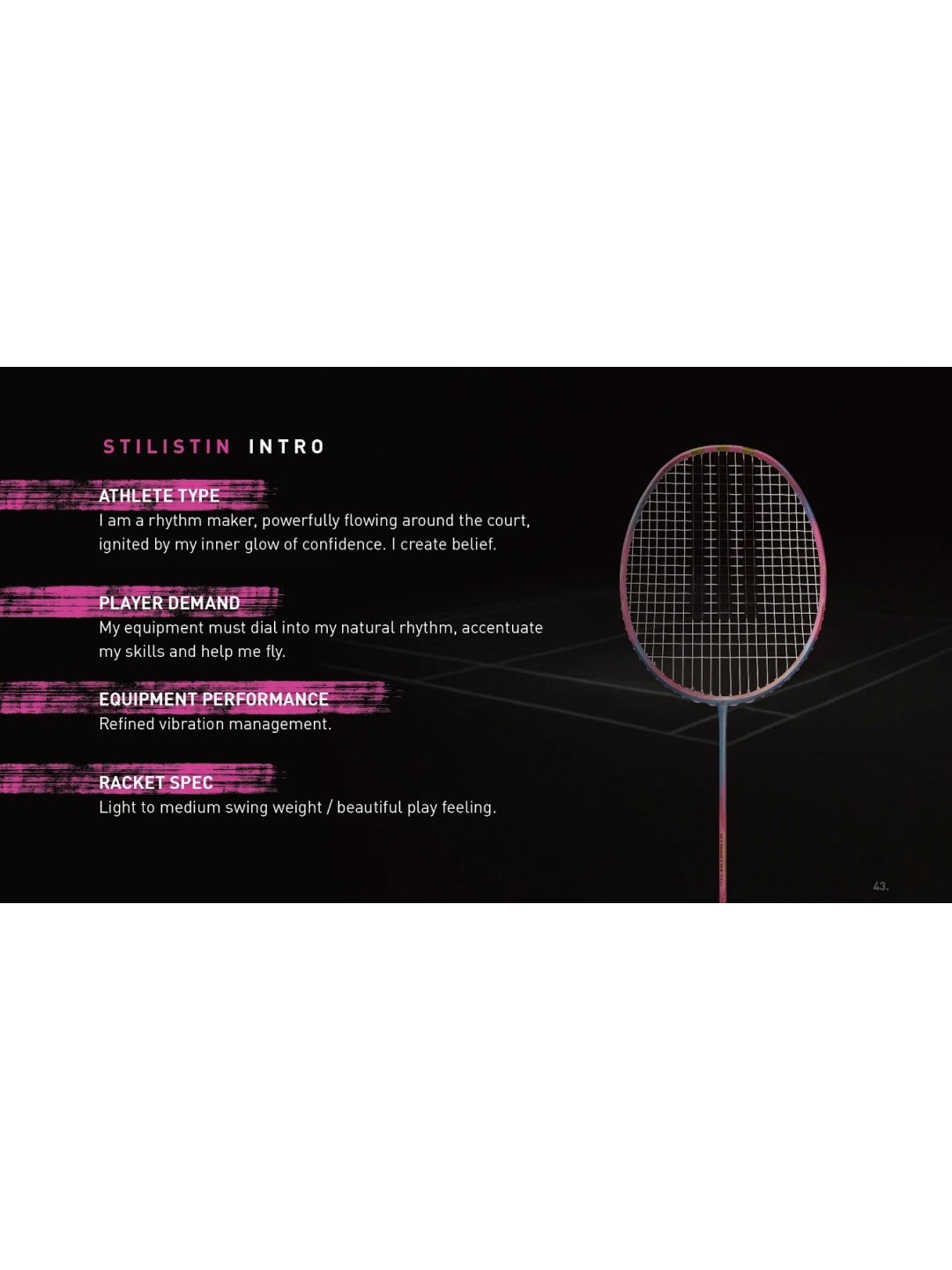 Adidas Stilistin W1 Night Flash Badminton Racquet (Size-G5)