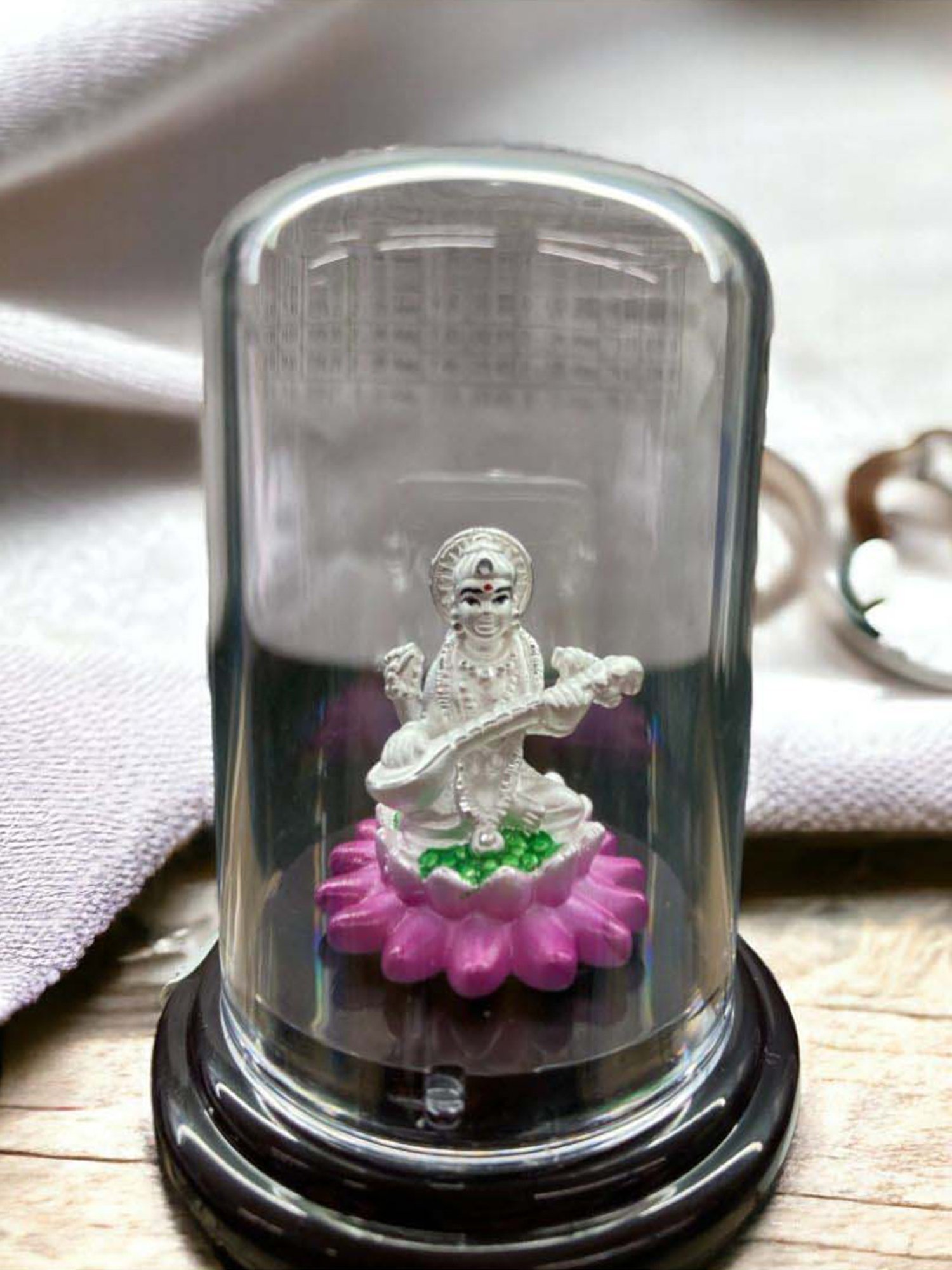 Rihi by P.C. Chandra Jewellers 999 Silver Devi Saraswati Idol