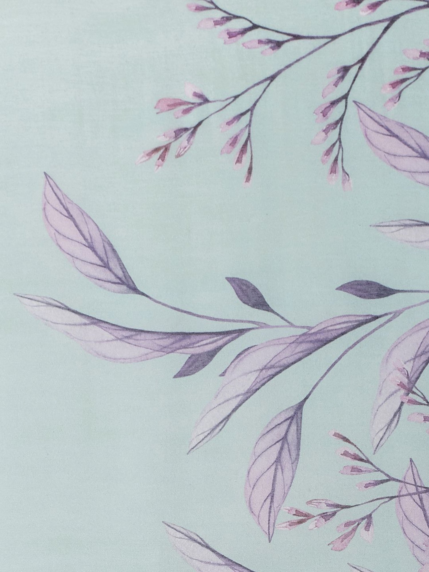 Navyasa Blue Liva Georgette Floral Printed Saree With Coordinated Unstitched Blouse Piece