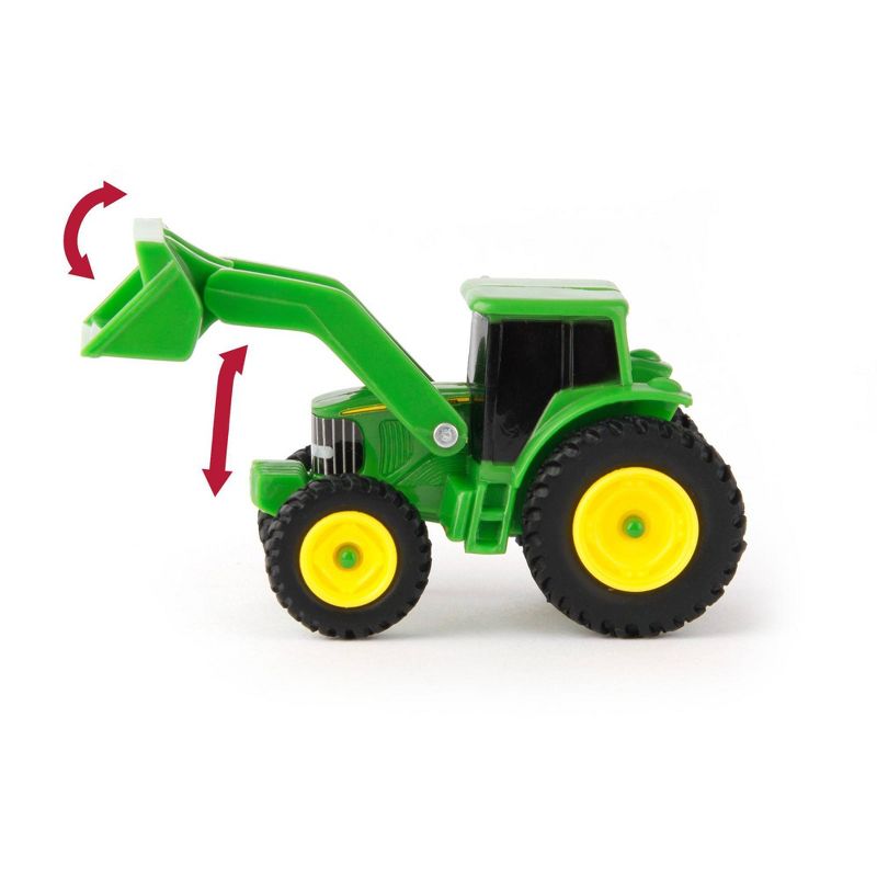 John Deere Vehicle Value 4pk 4 Wheel Drive Tractor Tractor with Loader Dump Truck and Flatbed Truck