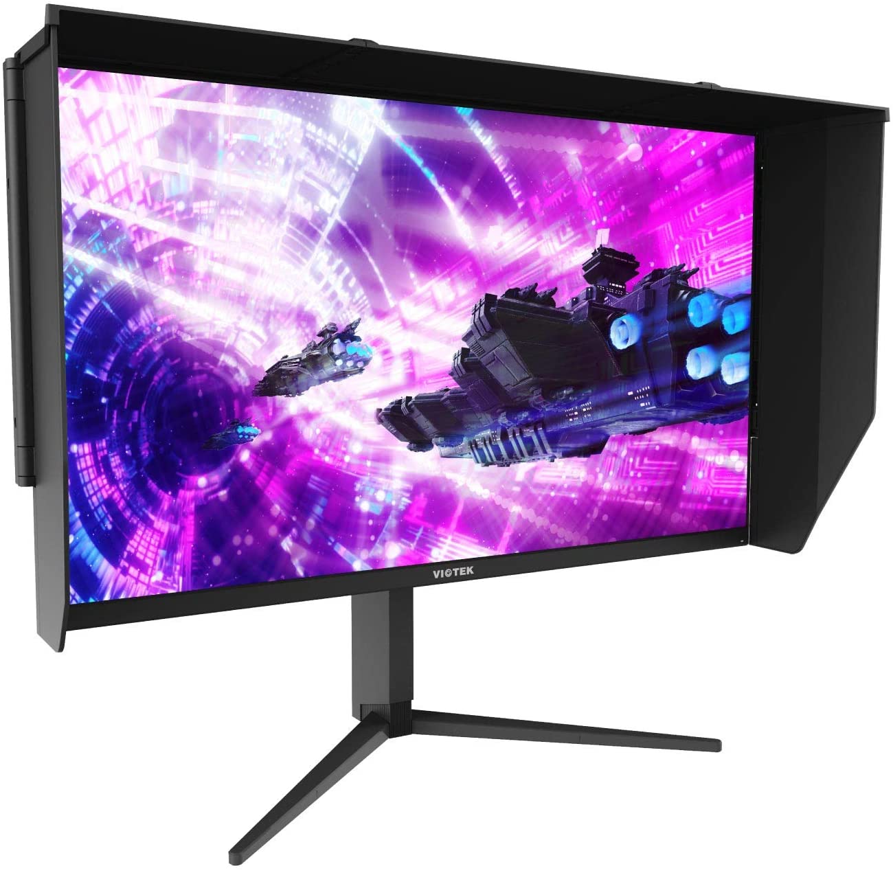Viotek GFI27QXA 27&rdquo; 4K UHD 120hz Gaming Monitor (144hz Overclocked) 1ms HDR IPS FreeSync 2x HDMI 2.0 2x DP 1.4, Height, Tilt, Swivel, Pivot 3-Year Warranty, Black