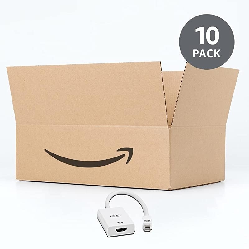 Basics Mini DisplayPort Thunderbolt to HDMI Display Adapter, Compatible with Apple iMac, Macbook - Pack of 10