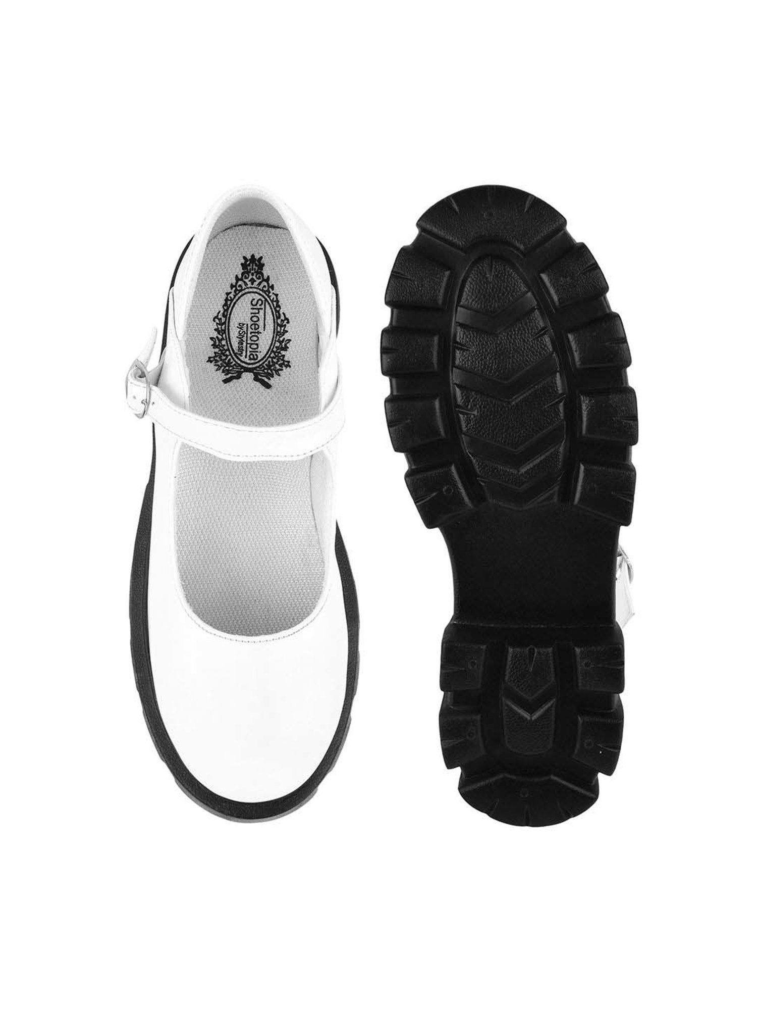 Shoetopia Kids White Casual Slip-Ons