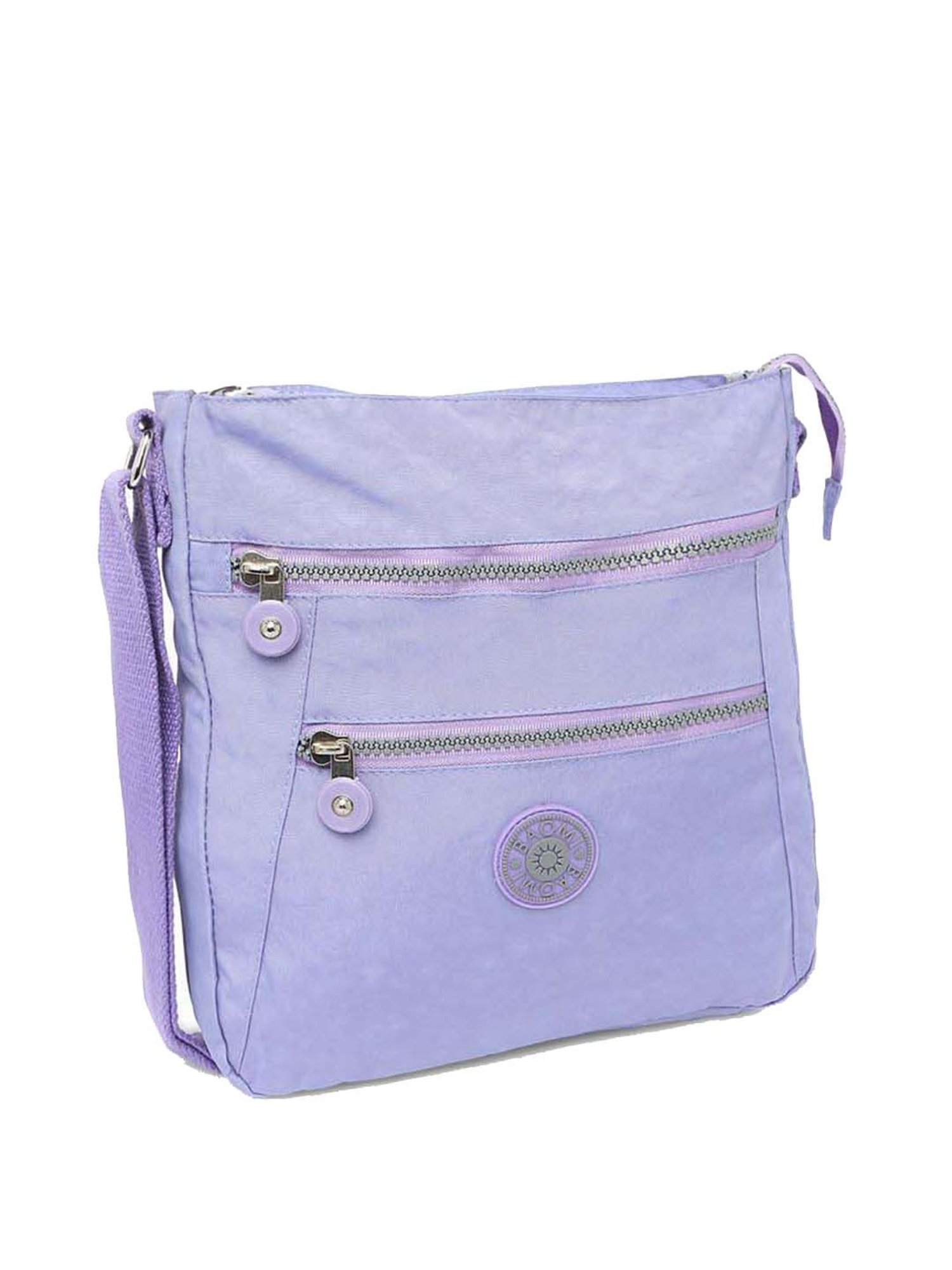 Baomi Purple Solid Medium Cross Body Bag