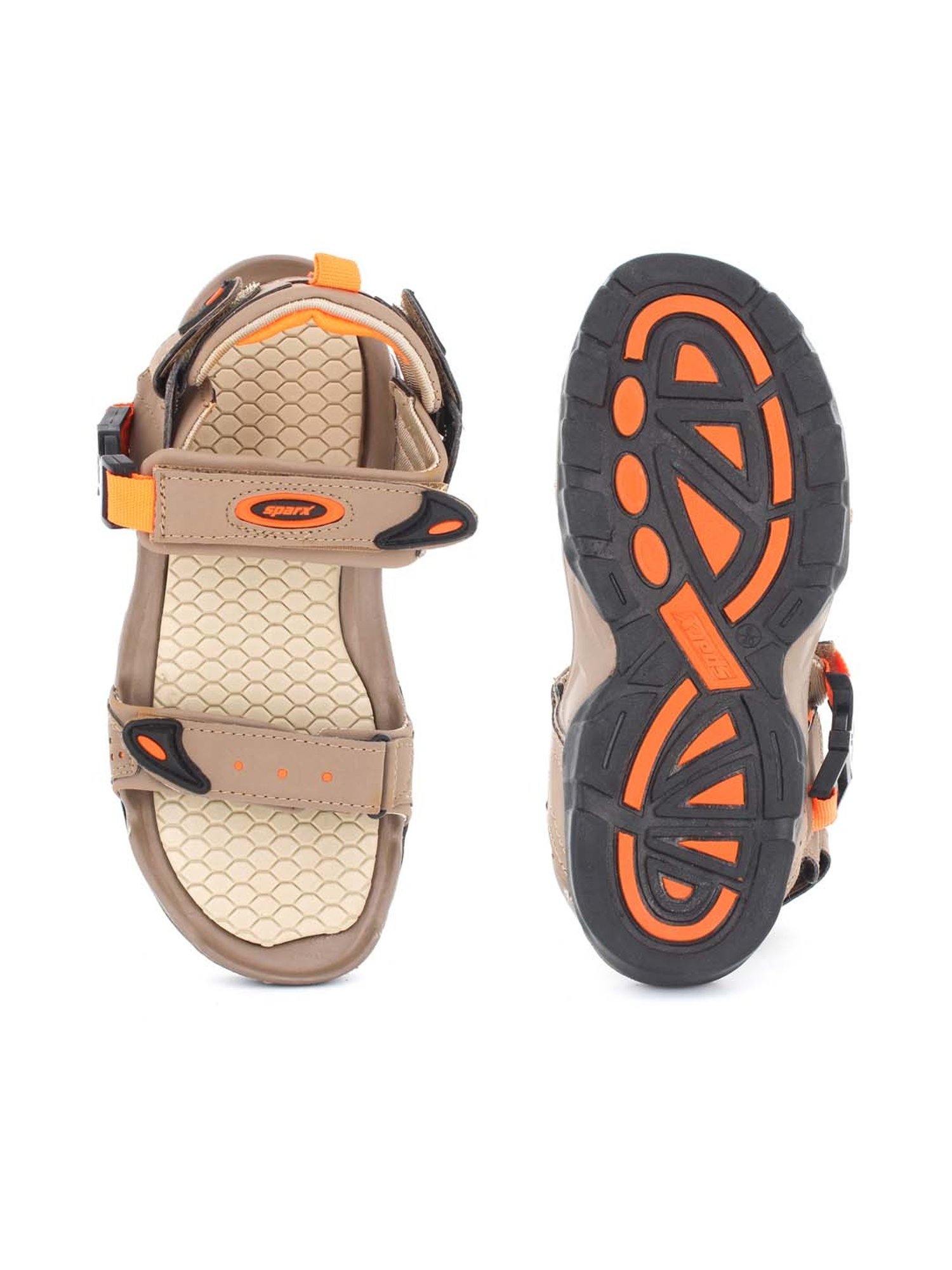 Sparx Men's Beige Floater Sandals