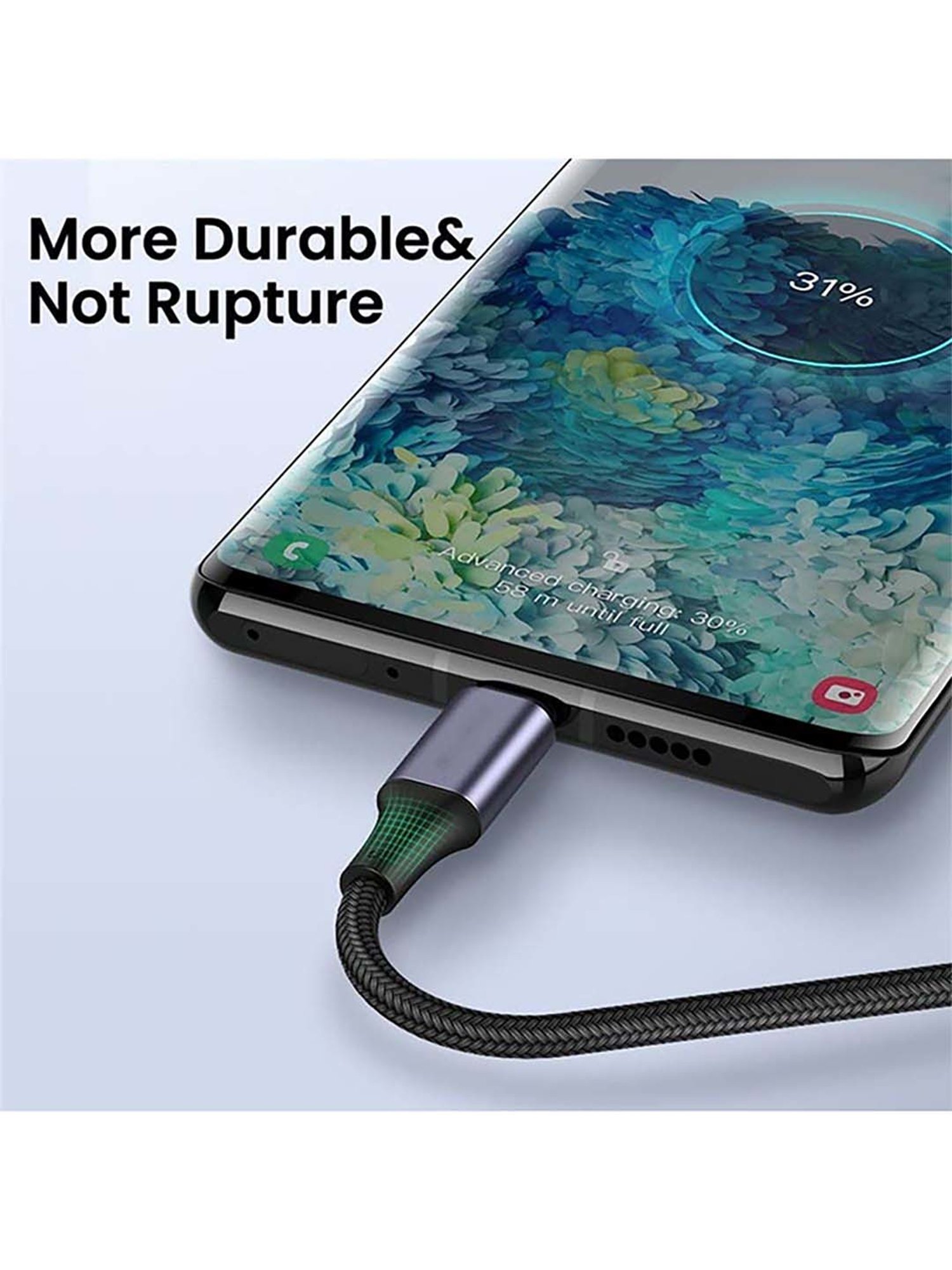 Moerdon MUC-C4C100W 100 Watt Fast Charging Data transfer Cable (Black)