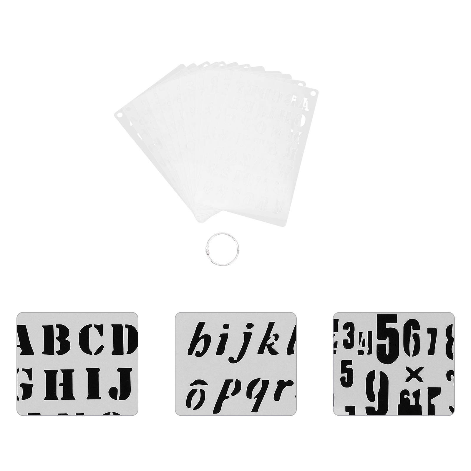 12pcs Chic Creative Alphabet Number Stencils DIY Drawing Template Painting Templates