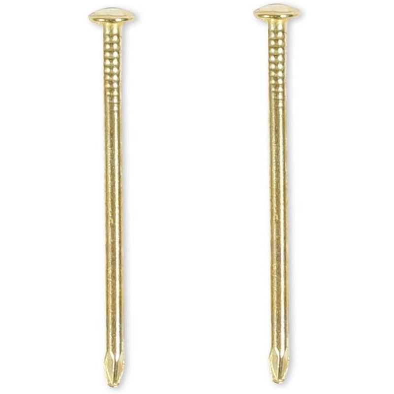 Okuna Outpost 100 Pack Heavy Picture Frame Hanger Wall Hooks with Screws, Gold, 1.3"