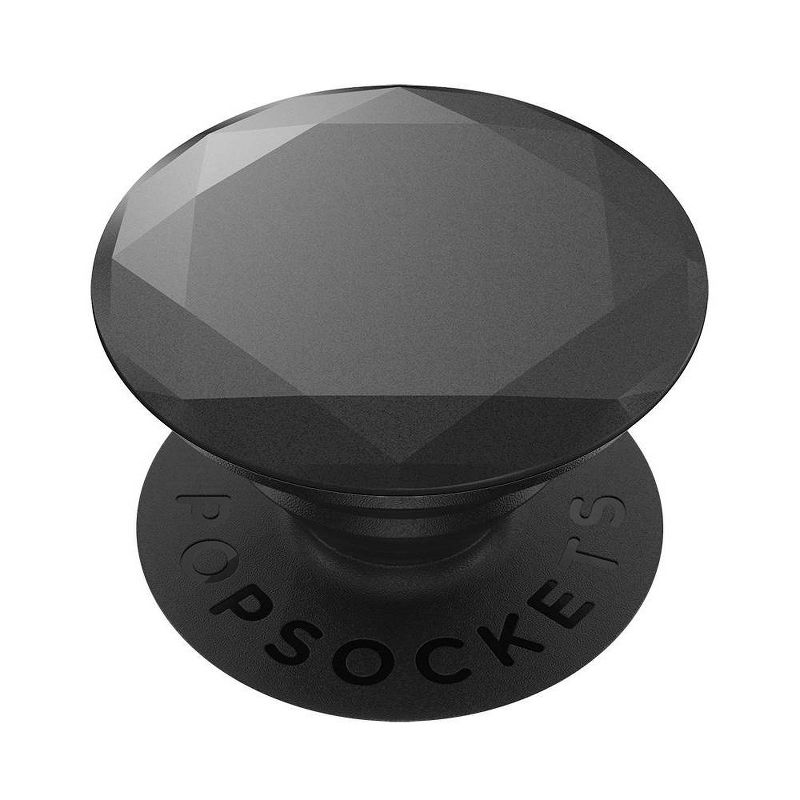 PopSockets PopGrip Cell Phone Grip & Stand - Metallic Diamond Black