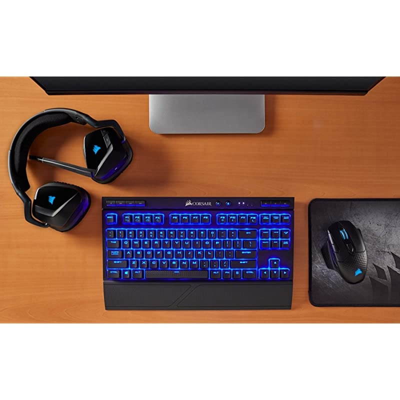 K63 Wireless Mechanical Gaming Keyboard, backlit Blue LED, Cherry MX Red - Quiet & Linear