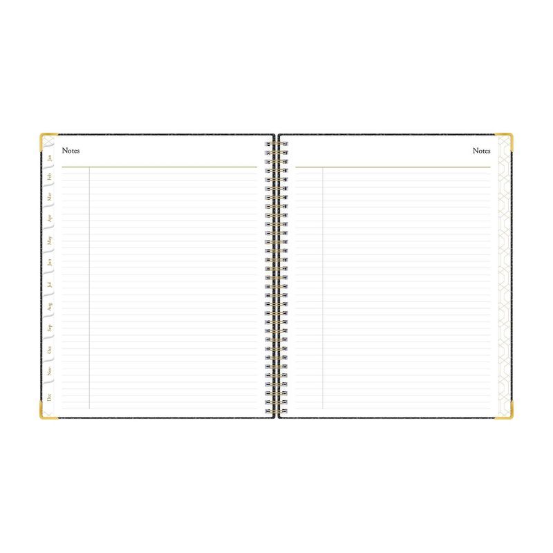 2021 Planner 7" x 9" Hard Cover Weekly/Monthly Wirebound Charcoal - Blue Sky