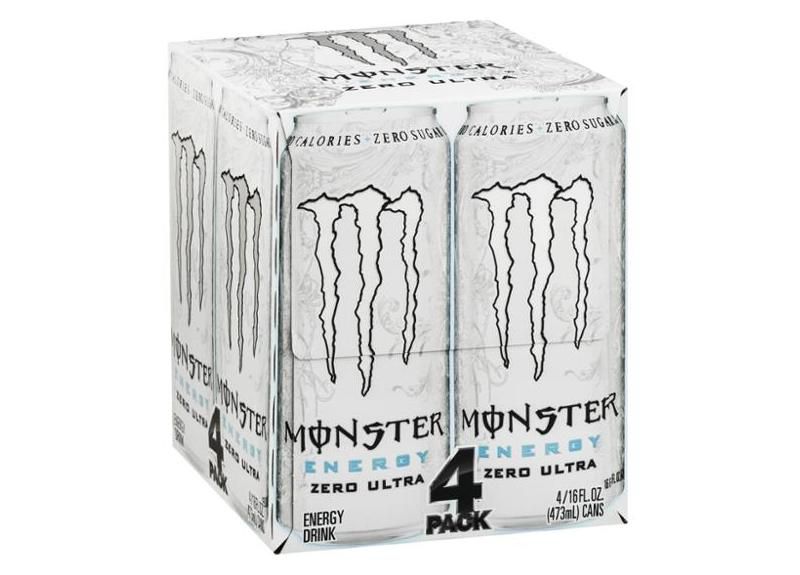 Monster Zero Ultra Energy Drink - 4pk/16 fl oz Cans