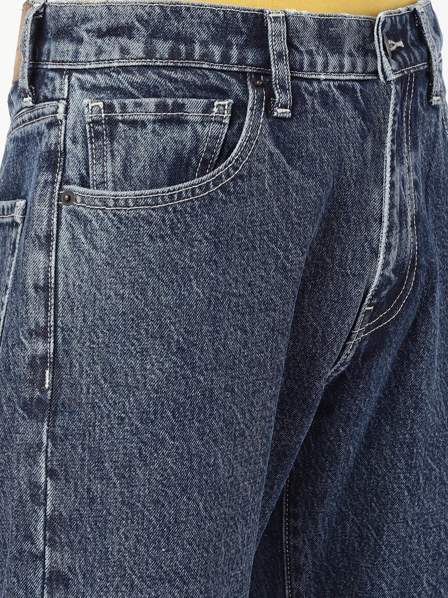 Passion Blue Regular Fit Lightly Washed Jeans