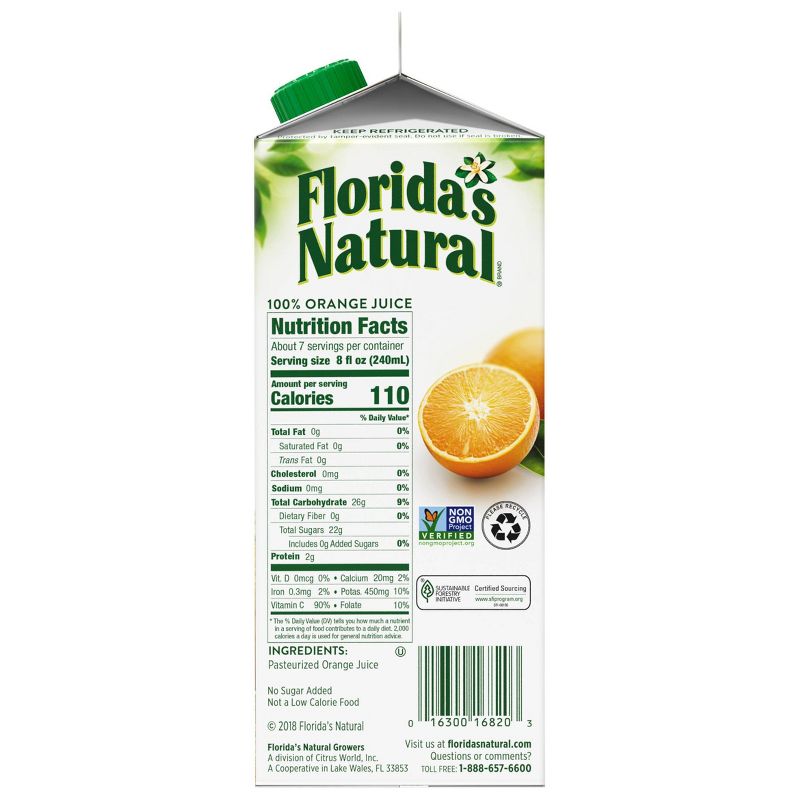 Florida's Natural No Pulp Orange Juice - 59 fl oz