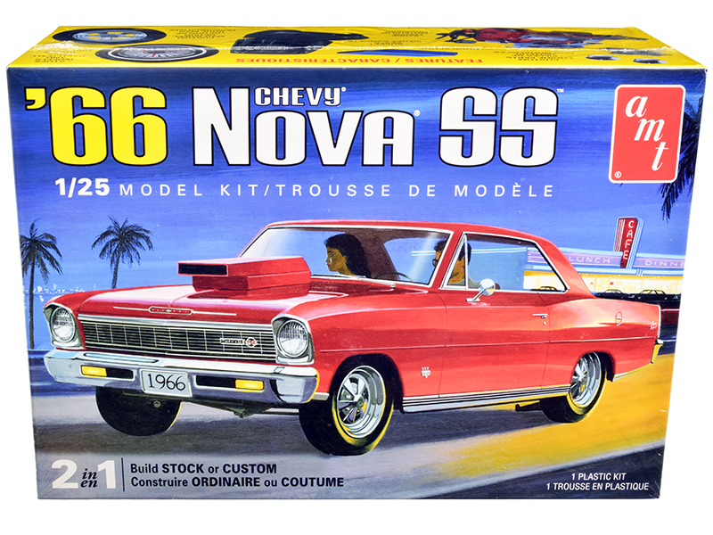 Skill 2 Model Kit 1955 Chevrolet Nomad 3-in-1 Kit "Trophy Series" 1/25 Scale Model by AMT