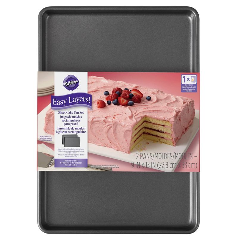Wilton 2pc Easy Layers! Sheet Cake Pan Set