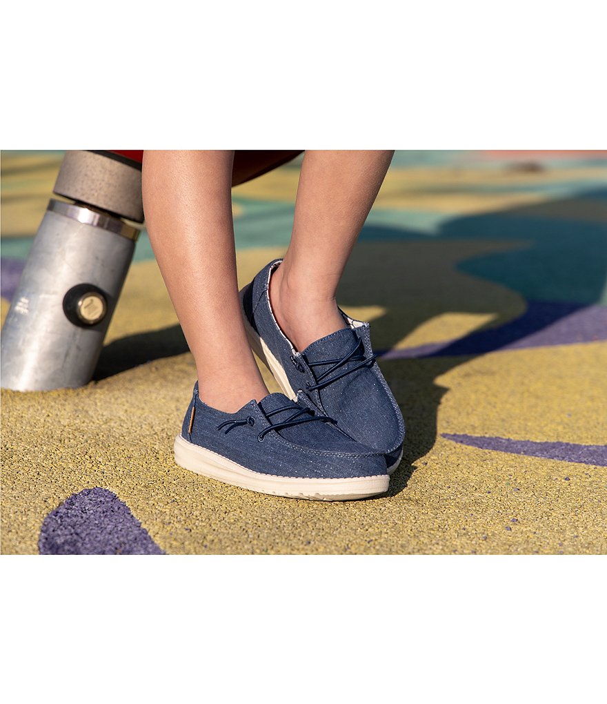 Hey Dude Girls' Wendy Linen Washable Slip-Ons (Youth)